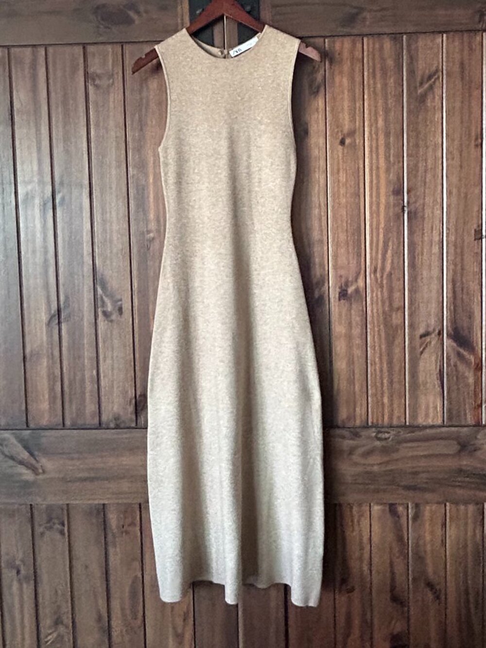 Zara Knit Sleeveless Midi Dress - Picture 2 of 10